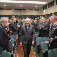 Il Presidente della Repubblica fa il suo ingresso in Aula Magna