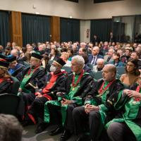 I docenti togati e le autorità in sala I docenti togati e le autorità in sala