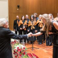Il Presidente della Repubblica con il soprano Francesca Lombardi Mazzulli Il Presidente della Repubblica con il soprano Francesca Lombardi Mazzulli