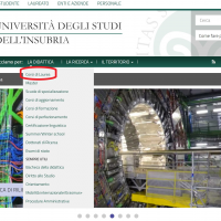 Vai all'elenco dei corsi di laurea, nel menù la Didattica