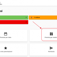 prenotazione per materia