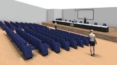 rendering aula magna como