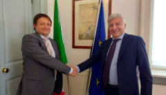 Il direttore del Polimi Dragoni Graziano e il Direttore Uninsubria Marco Cavallotti