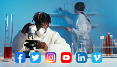 social media science - biotech