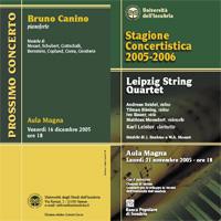 Pieghevole primo concerto stagione concertistica 2005 2006
