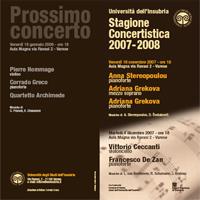 Pieghevole primo concerto Stagione concertistica 2007-2008