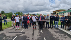 Taglio del nastro - Inaugurazione della pista da Skiroll