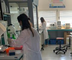 Studentesse in laboratorio