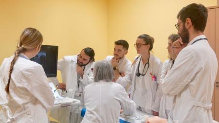 Sala ecografica di endocrinologia