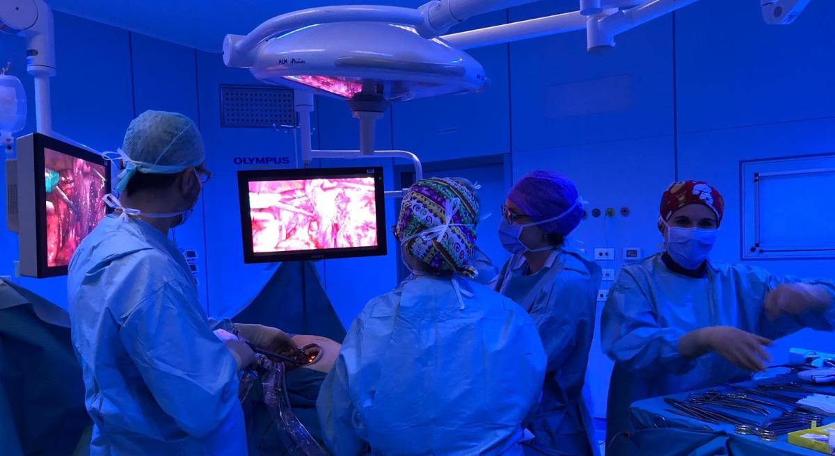 Foto sala operatoria Chirurgia Toracica mini-invasiva